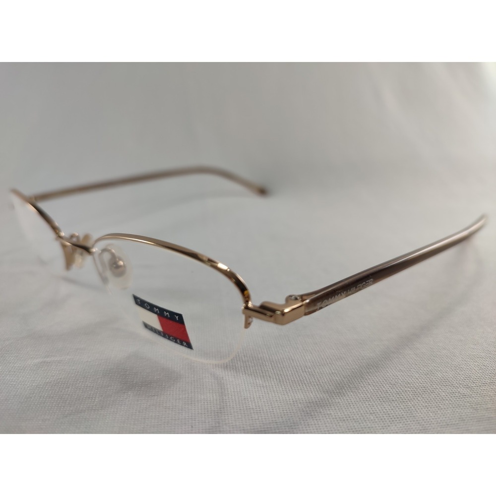Tommy Hilfiger TH 3124 GLD Gold Semi-Rimless Eyeglass Frames 50-18-140